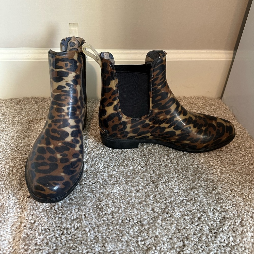 Ralph Lauren rain boots cheetah
